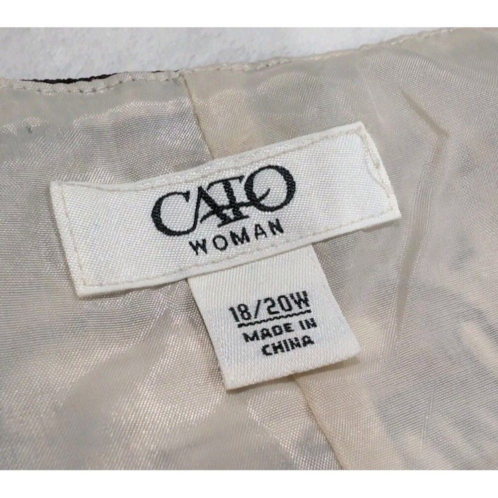 Cato Floral Midi Skirt Womens Plus Size 18/20W Multi-color Linen Blend A Line - Picture 6 of 10